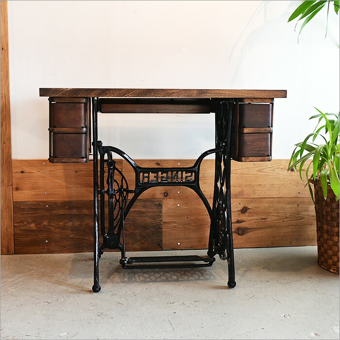 楽天市場】1点物 SINGER アンティークミシン台 リメイクデスク