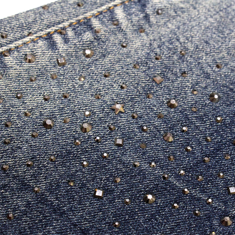 楽天市場】GUAPI グアピ フレアデニムパンツ 28-32インチ ブルー/青