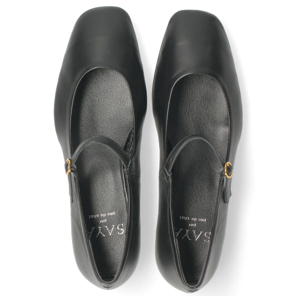 楽天市場】パンプス レディース ストラップパンプス 黒 本革 ブラック