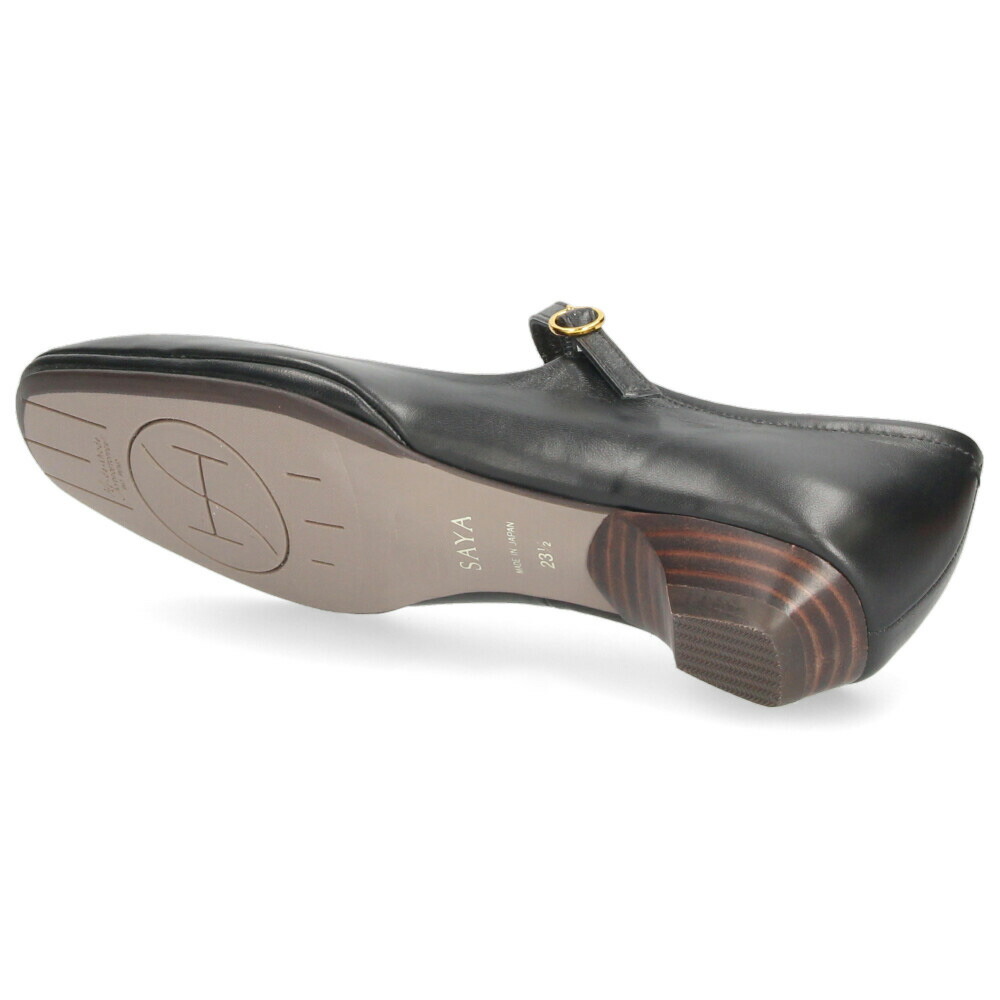 楽天市場】パンプス レディース ストラップパンプス 黒 本革 ブラック