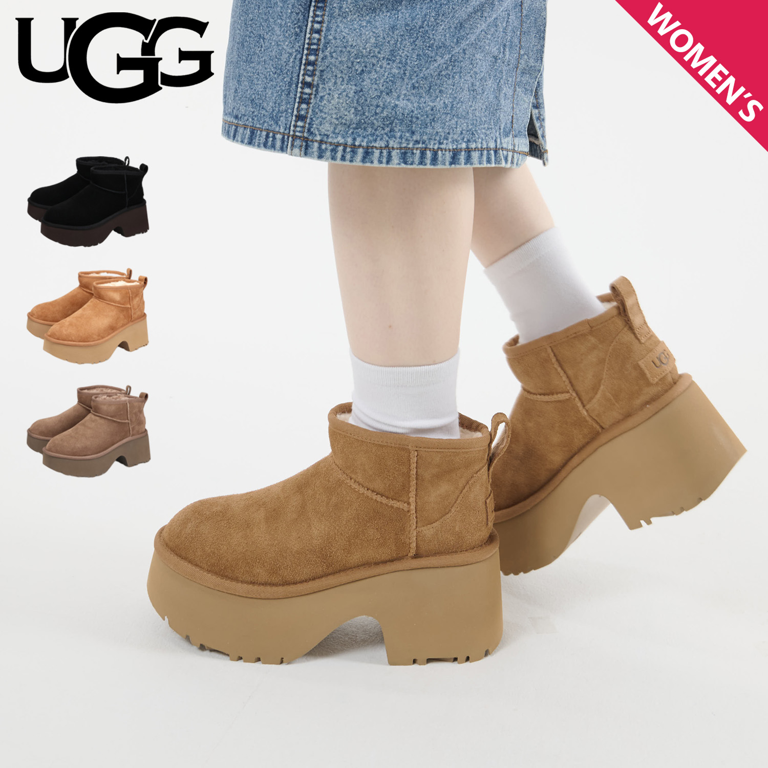 楽天市場】UGG CLASSIC ULTRA MINI NEW HEIGHTS アグ ブーツ ムートン