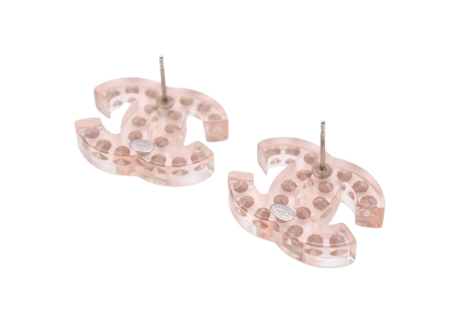 D*k様 CHANEL ピンククリア ロゴ型ピアス 片耳 D*k様 CHANEL ピンク