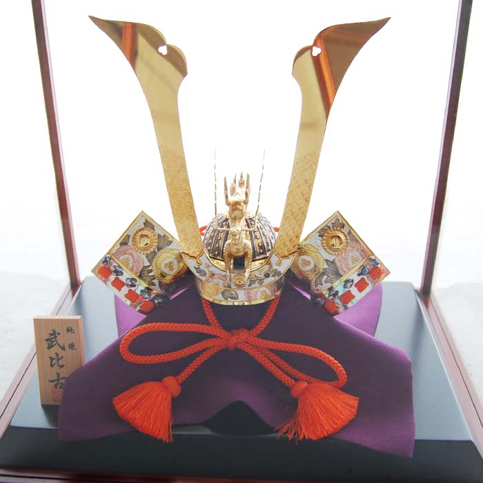 楽天市場】純銀 兜 2号(龍付) 五月人形 銀細工 関工芸 武比古
