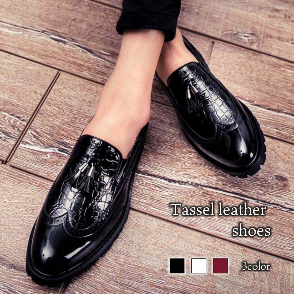 楽天市場】スリッポン スニーカー タッセルレザーシューズ 春 メンズ