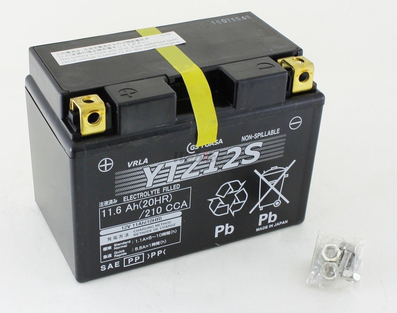 楽天市場】GS YUASA GSユアサ YTZ12S オートバイ用 制御弁型(MF)12V