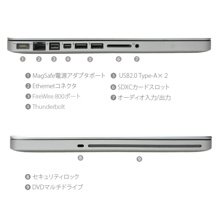 楽天市場】【中古パソコン】Apple MacBook Pro MD102J/A A1278 Mid2012