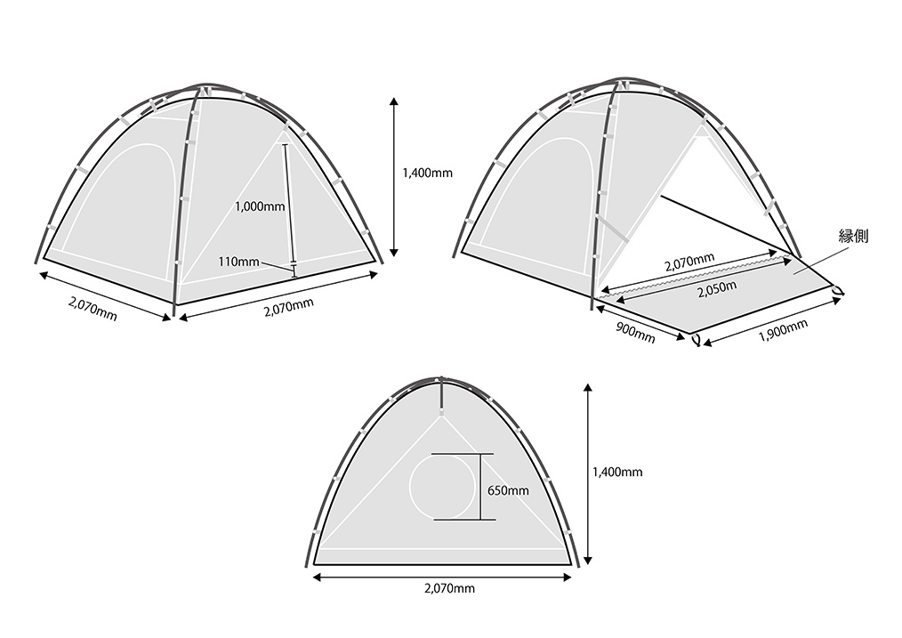 楽天市場】テンマクデザイン 公式 LALA ララ テント アウトドア ソロ