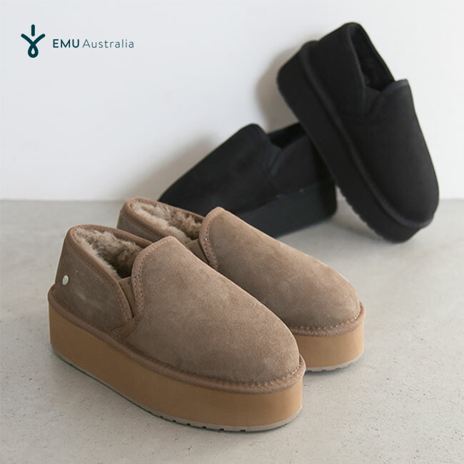 楽天市場】[W13085]emu(エミュ)Stinger Reef Flatform 靴 ムートン