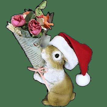 楽天市場】うさぎの置物 ウサギ クリスマスプレゼントラビットBR
