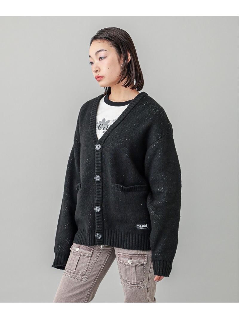 楽天市場】【SALE／30%OFF】FACE KNIT CARDIGAN X-girl エックスガール