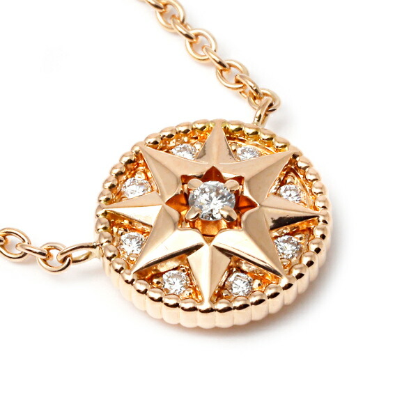 楽天市場】ディオール ローズデヴァン K18ピンクゴールド ネックレス