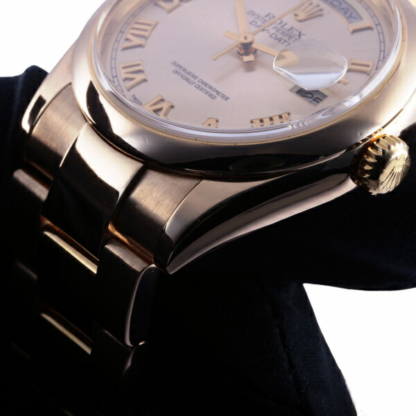 楽天市場】ロレックス ROLEX デイデイト 118205 ピンク/ローマ文字盤
