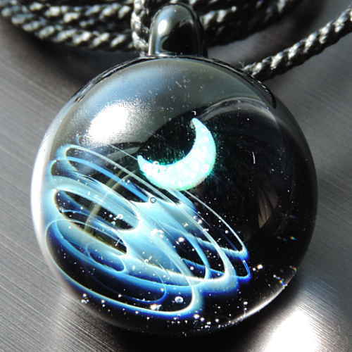 楽天市場】1点物、三日月オパール入り 宇宙ガラス 宇宙ガラス