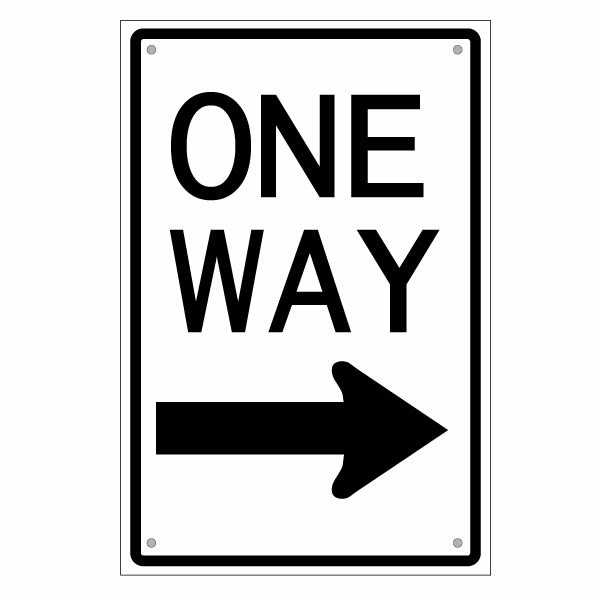 楽天市場】【アメリカの道路標識 OneWayサイン片面パネル 大判Lサイズ