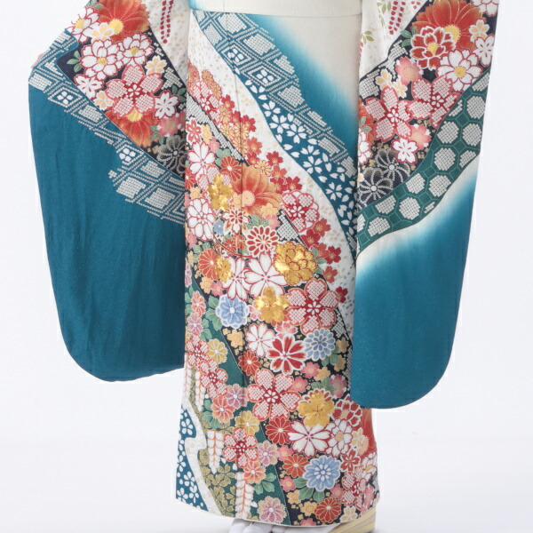 楽天市場】【中古】【購入品】振袖 フルセット Mサイズ 絞り柄 成人式