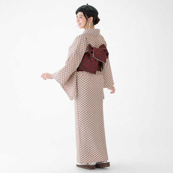 楽天市場】洗える着物 江戸小紋 菱柄 袷 京都きもの友禅セレクト 単品