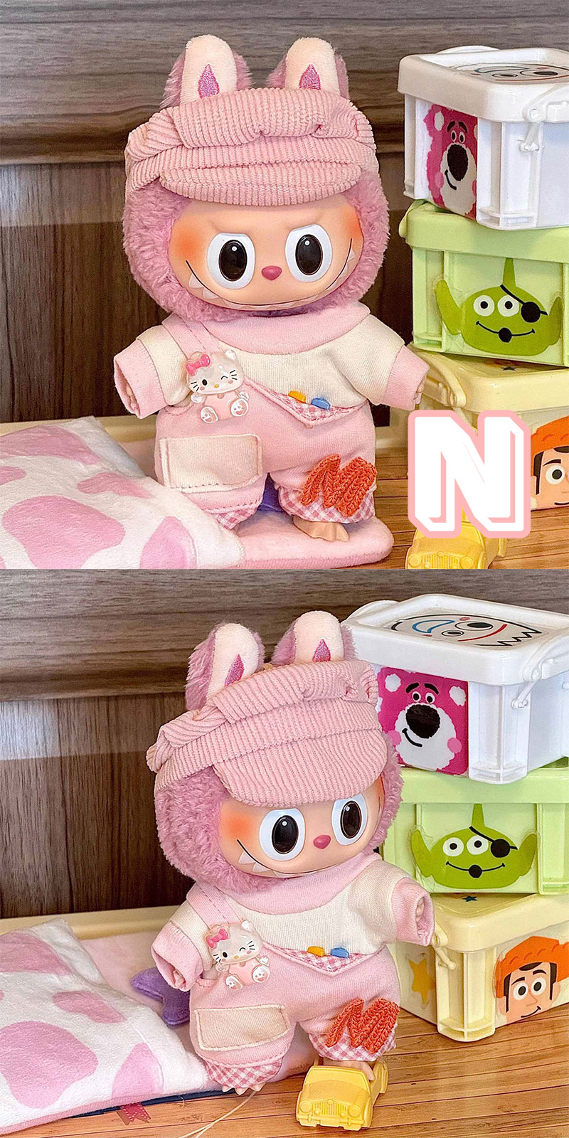 楽天市場】【 2着 /4着 セット】ぬいぐるみ用服 LABUBU ラブブ 17cm