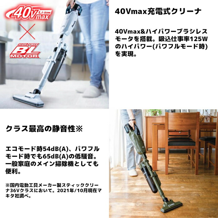 楽天市場】マキタ(makita) CL002GRD 充電式クリーナー(スノーホワイト