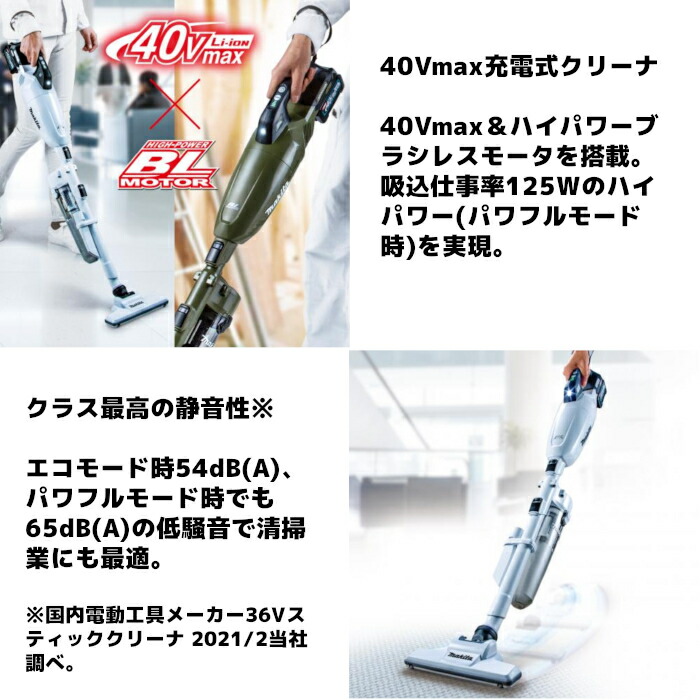 楽天市場】マキタ(makita) CL001GZ 充電式クリーナー(スノーホワイト