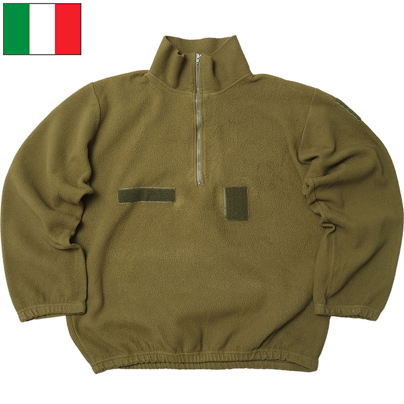 楽天市場】イタリア軍 プルオーバー フリースジャケット オリーブ USED