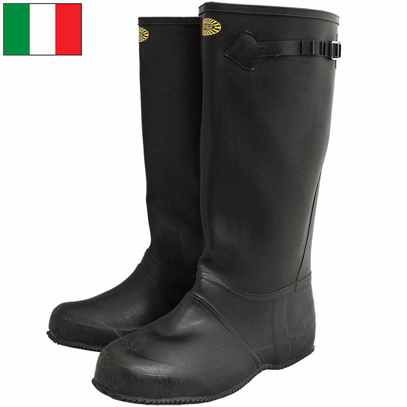 楽天市場】イタリア軍 MM デッキ ラバーブーツ ブラック SUPERGA