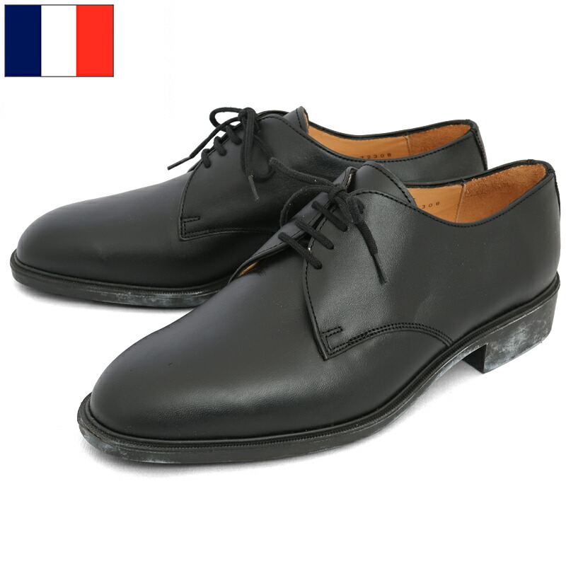 楽天市場】フランス軍 レザー サービスシューズ ブラック BALLY製