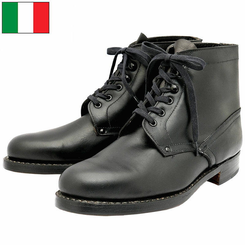 楽天市場】イタリア軍 AMI レザー アンクルブーツ ブラック デッド