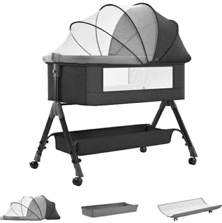 楽天市場】【2024最新版】ミニ ベビーベッド 折りたたみ 幼児用ベッド