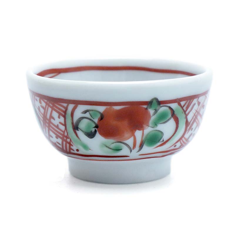 楽天市場】九谷焼：呉須赤絵花文酒盃・須田菁華《ぐい呑》 : 和食器の