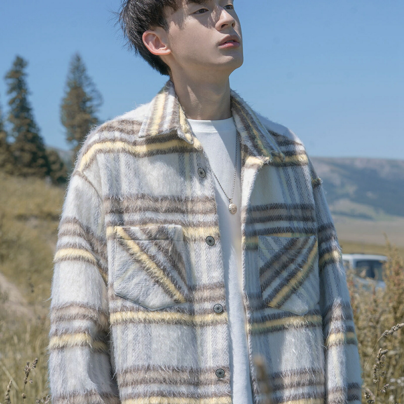 楽天市場】【20%OFFクーポン〜】チェック柄 チェスターコート