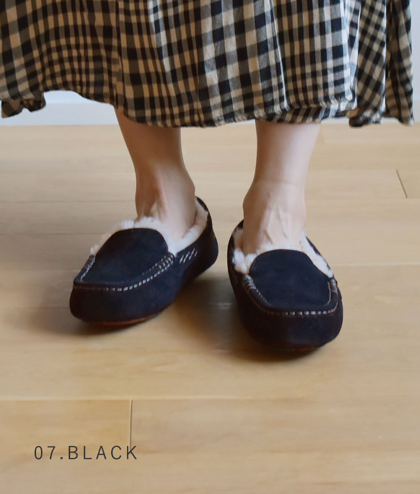 楽天市場】アグ アンスレー UGG モカシン ムートン スエード モカシン