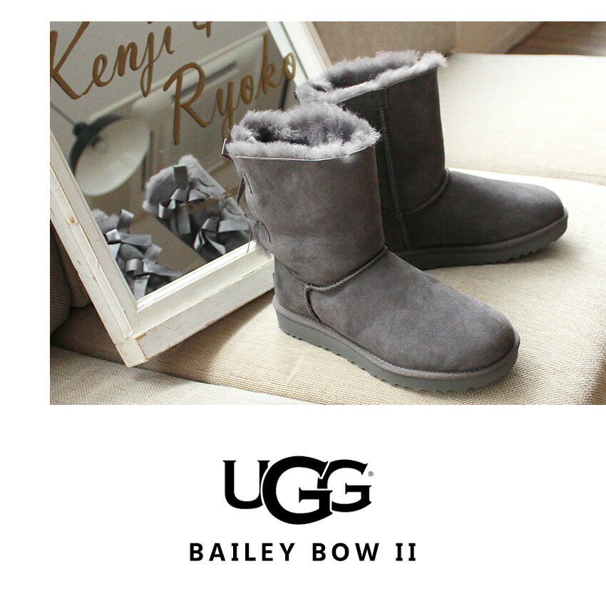 楽天市場】UGG アグ ムートンブーツ リボン レディース ベイリーボウ