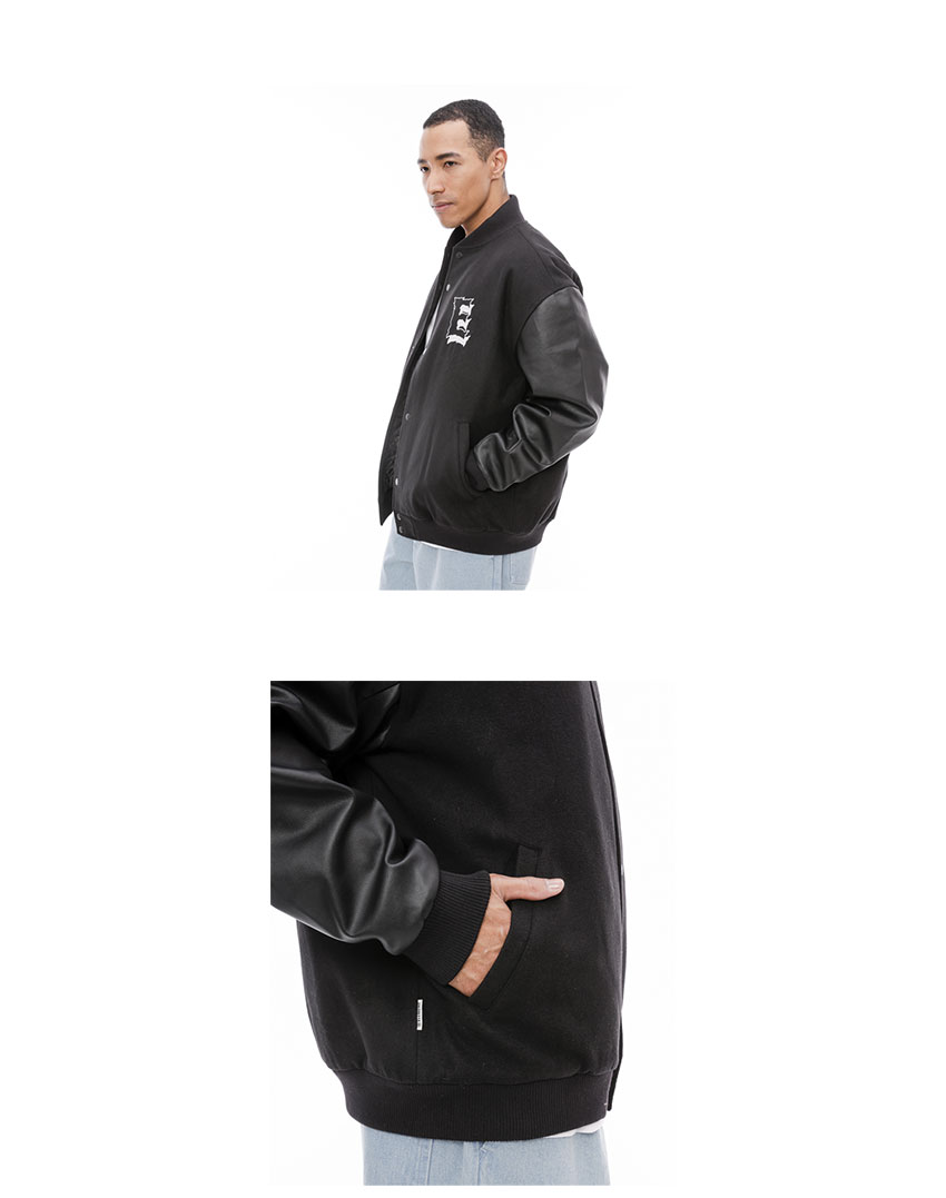 楽天市場】エレメント スタジアムジャケット メンズ ブラック 黒