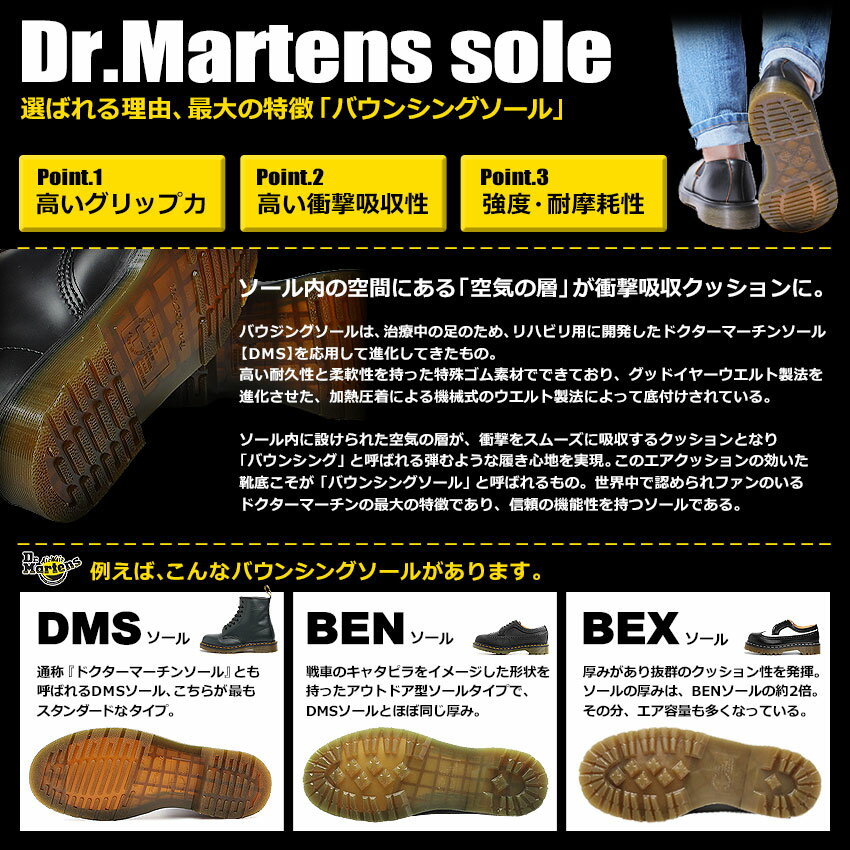 楽天市場】ドクター マーチン Dr.Martens SMITHS スミス 4ホール