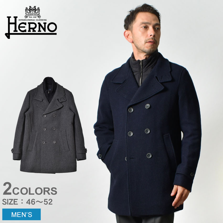 楽天市場】ヘルノ コート メンズ テック Pコート HERNO TECH PEACOAT