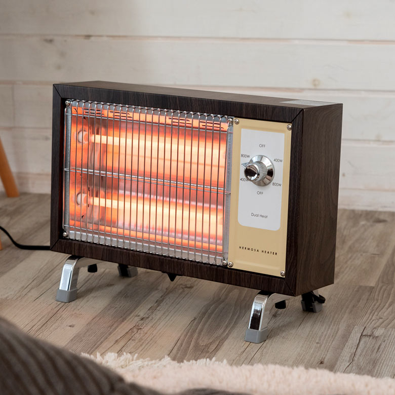 楽天市場】レトロヒーター ヒーター 電気ストーブ スチール 角型