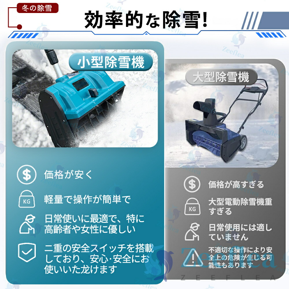 楽天市場】【2026最新進化版】【楽天1位】電動除雪機 除雪機 充電式