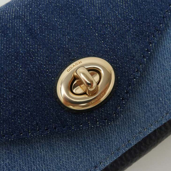 楽天市場】コーチ COACH 財布 レディース 長財布 ターンロック デニム