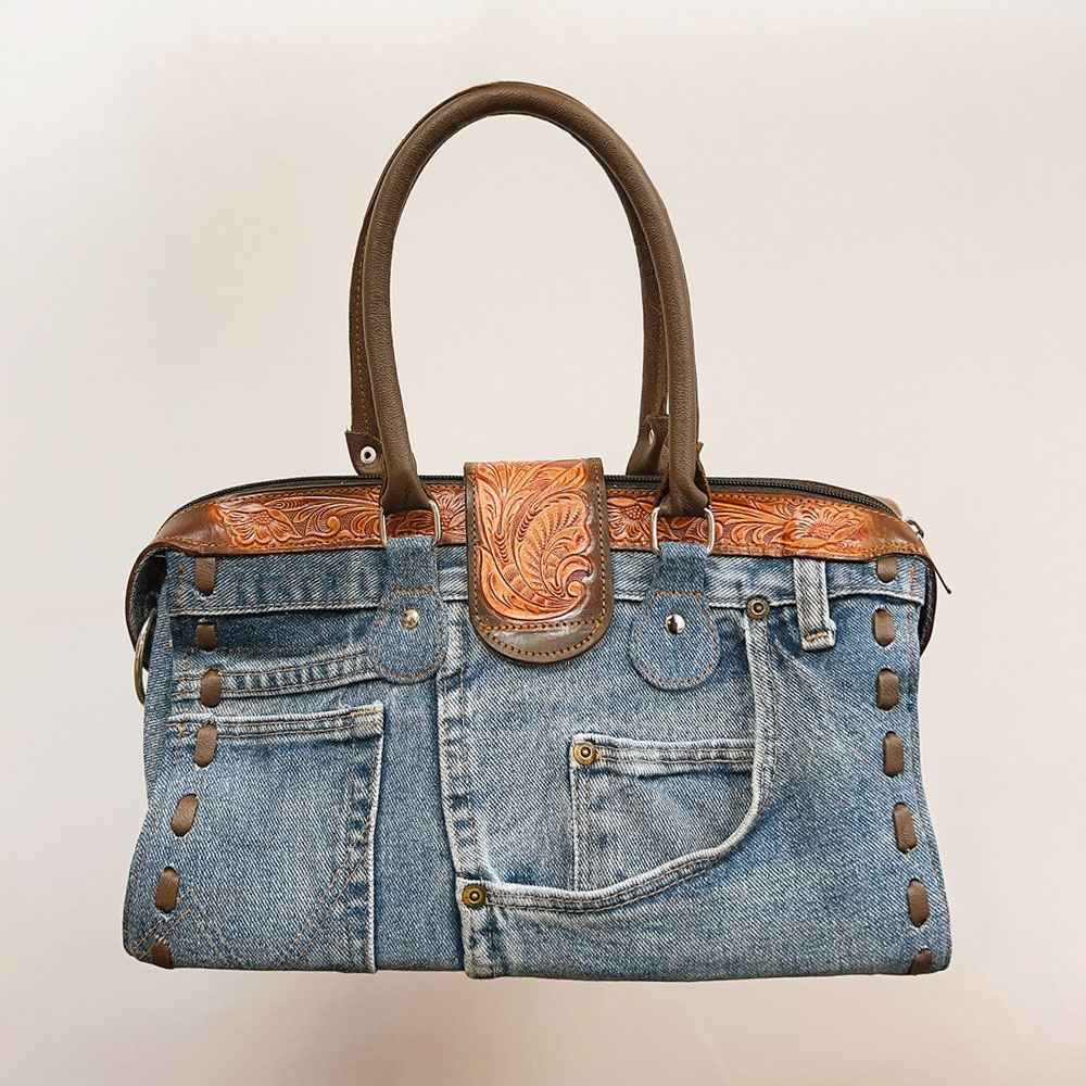 楽天市場】アーティザナル デニムリメイクバッグ : INFASHION【イン