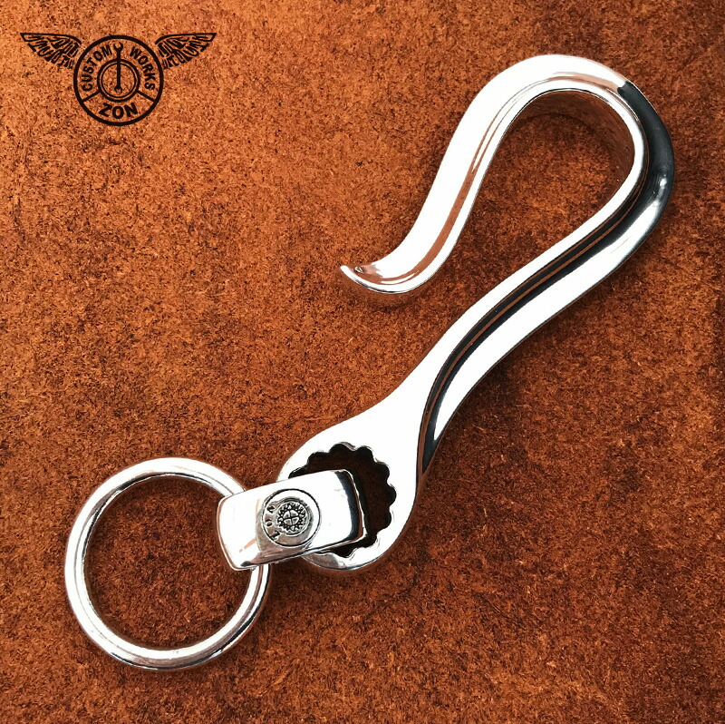 楽天市場】【送料無料】ZONオリジナル キーフック シルバー スパナ