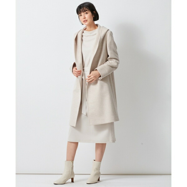 楽天市場】ウールアンゴラビーバー フーデッド コート／23区 : 丸井