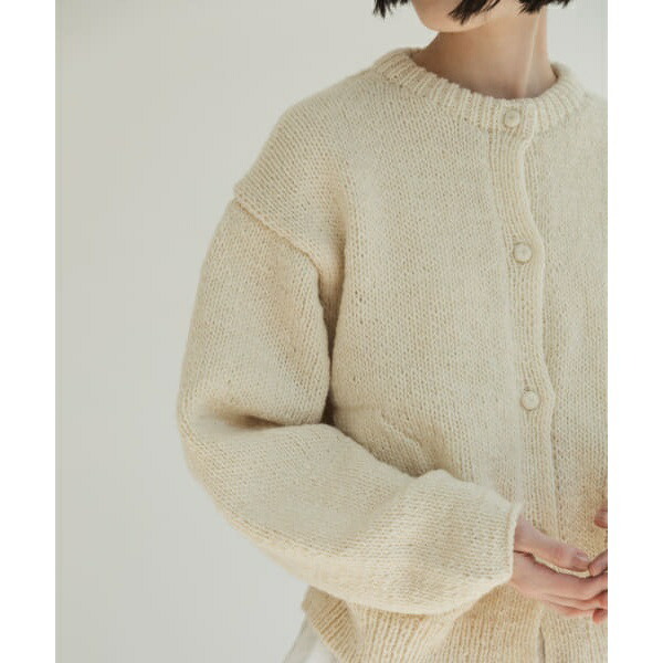 楽天市場】ペルークルーネックカーディガン／かぐれ（kagure） : 丸井