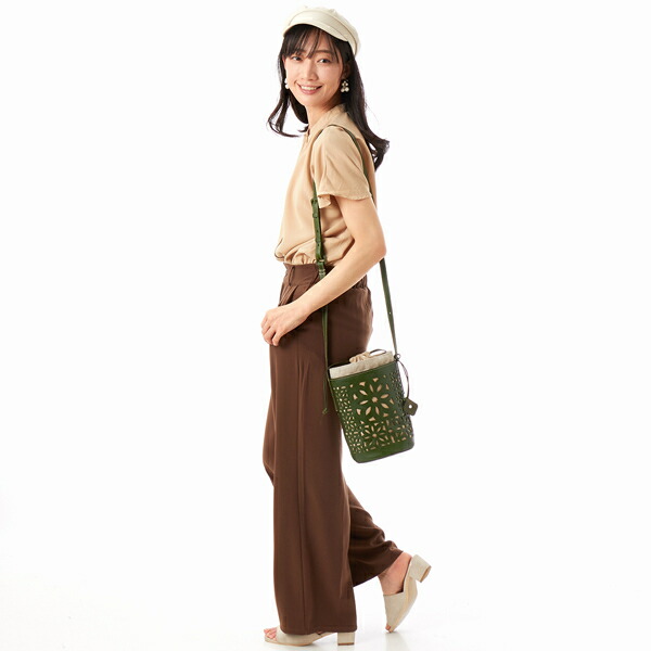 楽天市場】リネンカットワーク 筒型ショルダーバッグ／ゲンテン