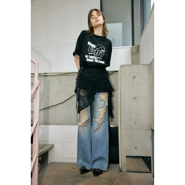 楽天市場】LACE UP ASYMMETRY SKIRT ベルト／スライ（SLY） : 丸井