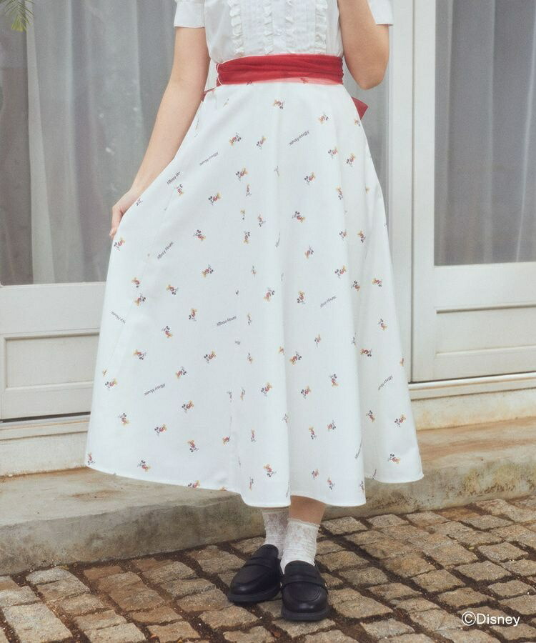 楽天市場】ミッキー ／ 総柄リボンフレアスカート／アリーム（Areeam