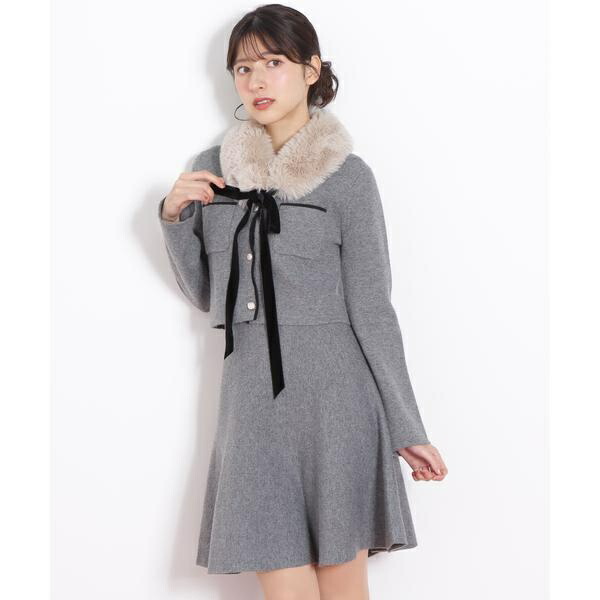 楽天市場】ファーティッペットニットセットアップ／ジル バイ ジル