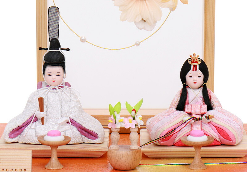 楽天市場】雛人形 コンパクト ひな人形 木目込人形飾り 平飾り 親王