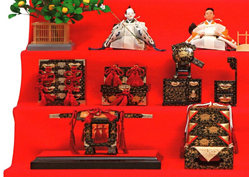 楽天市場】雛人形 久月 ひな人形 七段飾り 十五人飾り 平安清甫作 京雛