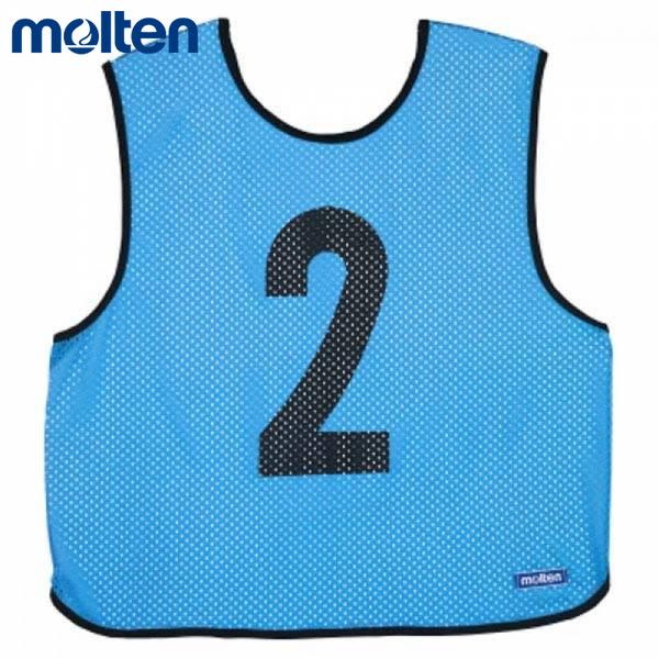 楽天市場】モルテン ゲームベスト 10枚セット サックス GB0113SK