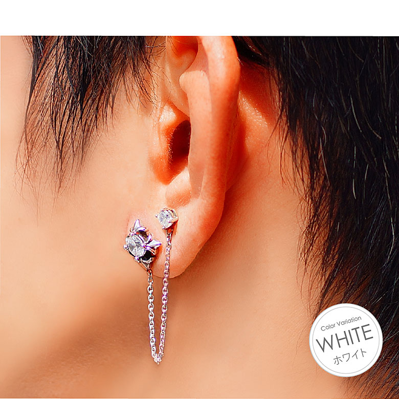 楽天市場】ステンレス アクセサリー メンズ 片耳用ピアス spi0089